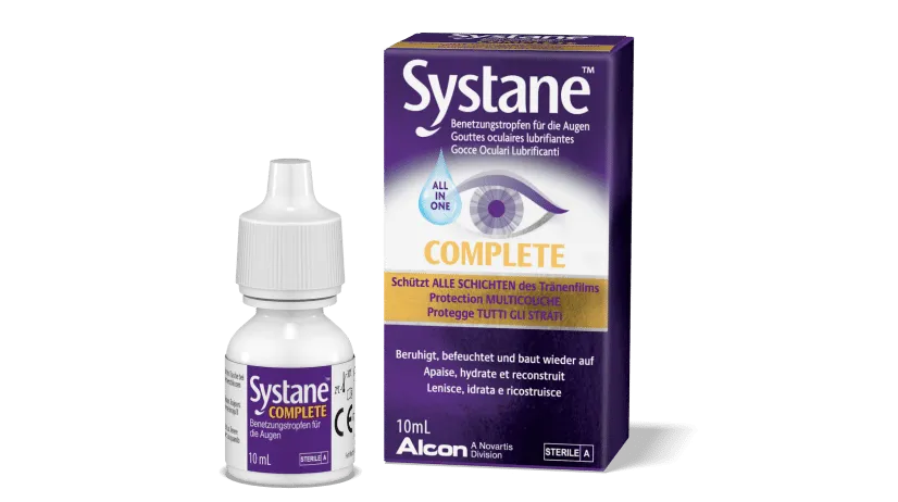 Systane Complete Gouttes Oculaires Hydratante pour TOUS les types d’yeux secs