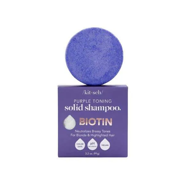 Kitsch shampoing solide purple toning - biotine