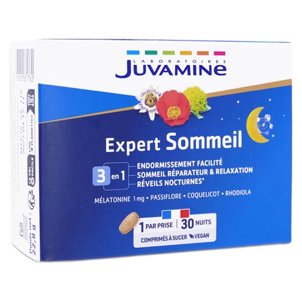 JUVAMINE EXPERT SOMMEIL 3 EN 1 30 COMPRIMÉS