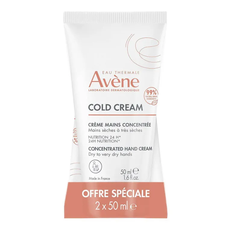 AVENE COLD CREAM CREME MAINS CONCENTREE 2X50 ML
