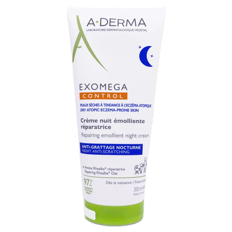 ADERMA EXOMEGA CONTROL CRÈME NUIT ÉMOLLIENTE RÉPARATRICE 200ML