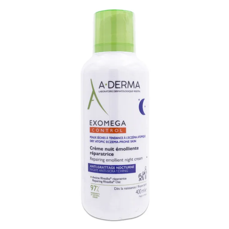 ADERMA EXOMEGA CONTROL CRÈME NUIT ÉMOLLIENTE RÉPARATRICE 400ML