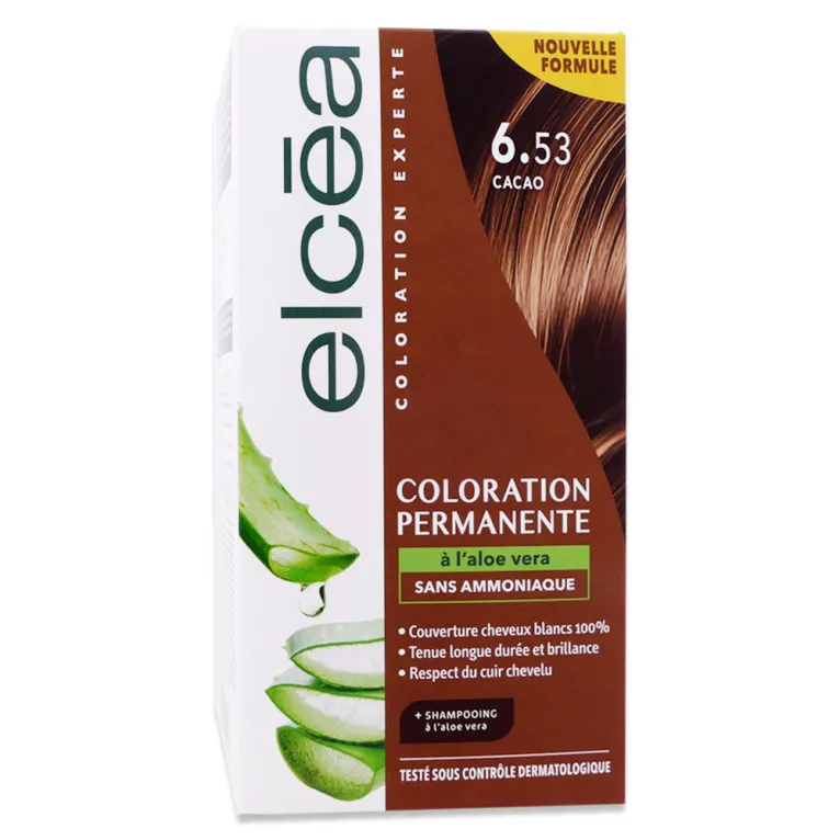 ELCEA COLORATION PERMANENTE ALOE VERA CACAO N°6.53