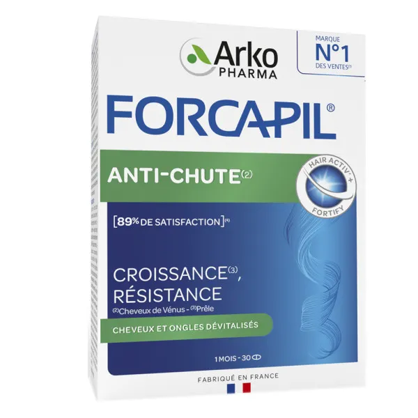 ARKOPHARMA FORCAPIL ANTI-CHUTE 30 COMPRIMES