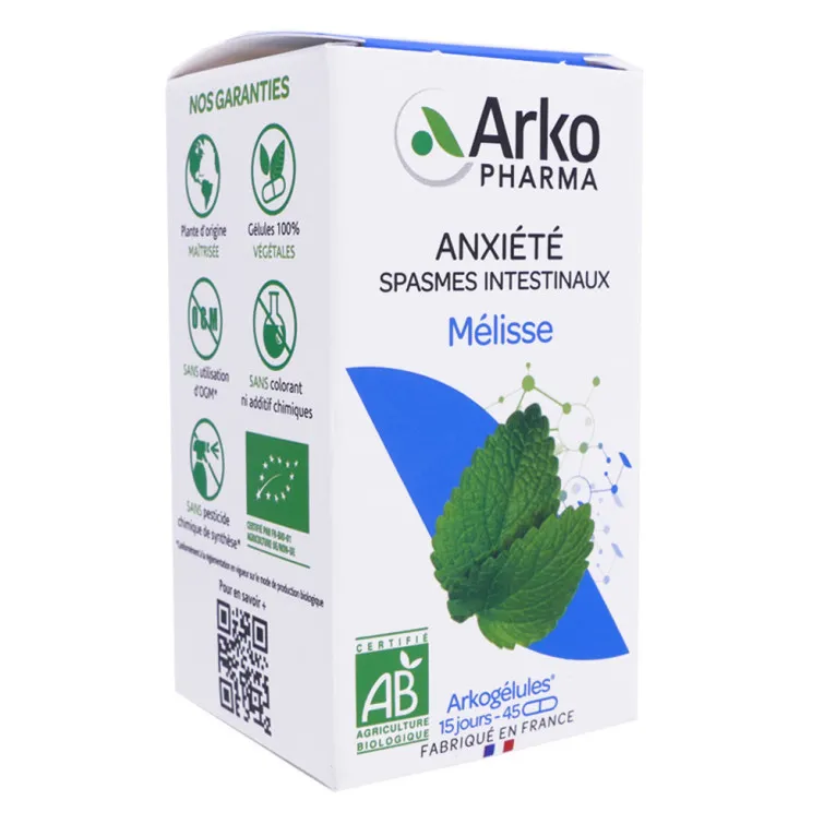 ARKOPHARMA BIO ANXIÉTÉ MELISSE 45 ARKOGÉLULES