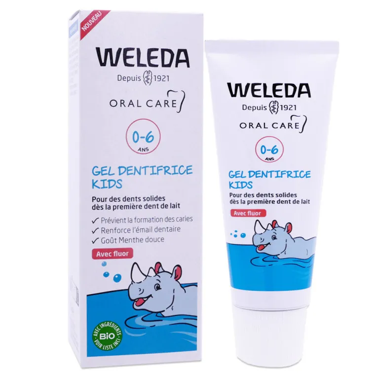 WELEDA BIO GEL DENTIFRICE KIDS 0-6 ANS 50ML