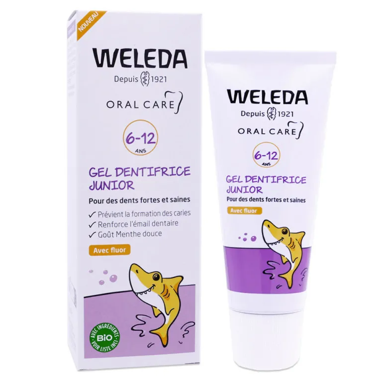 WELEDA BIO GEL DENTIFRICE JUNIOR 6-12 ANS 50ML