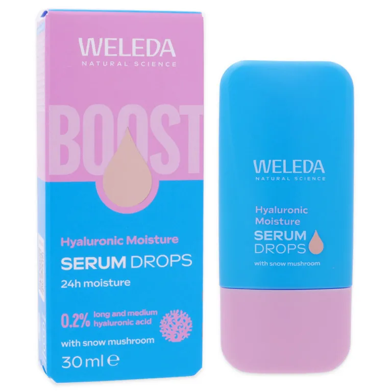 WELEDA BOOST SERUM DROPS HYALURONIC MOISTURE 30ML