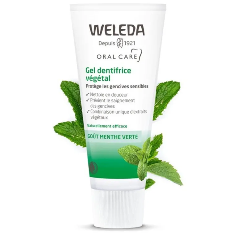 WELEDA GEL DENTIFRICE VEGETAL BIO MENTHE VERTE 75ML