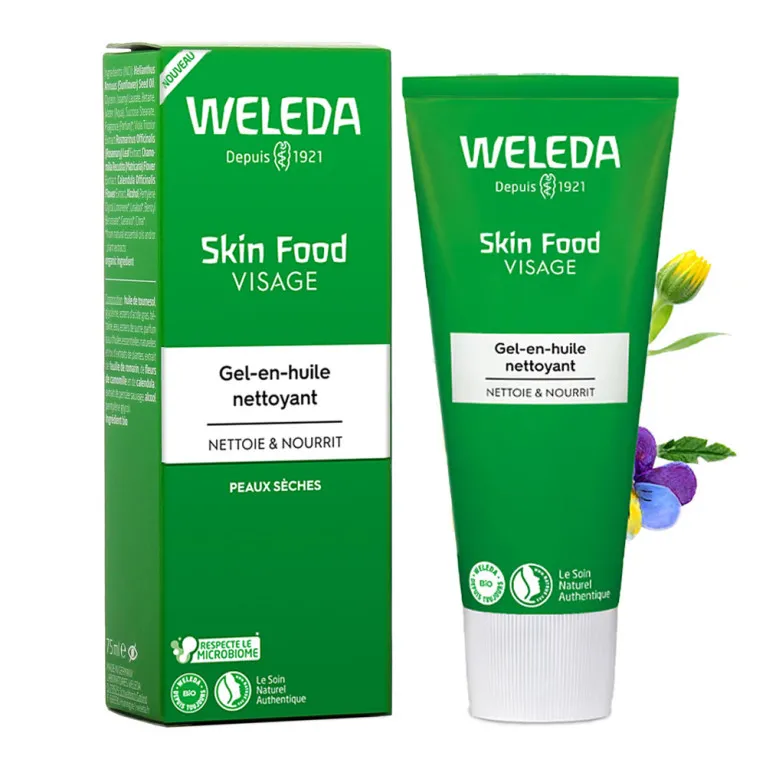 WELEDA BIO SKIN FOOD GEL HUILE NETTOYANT 75ML