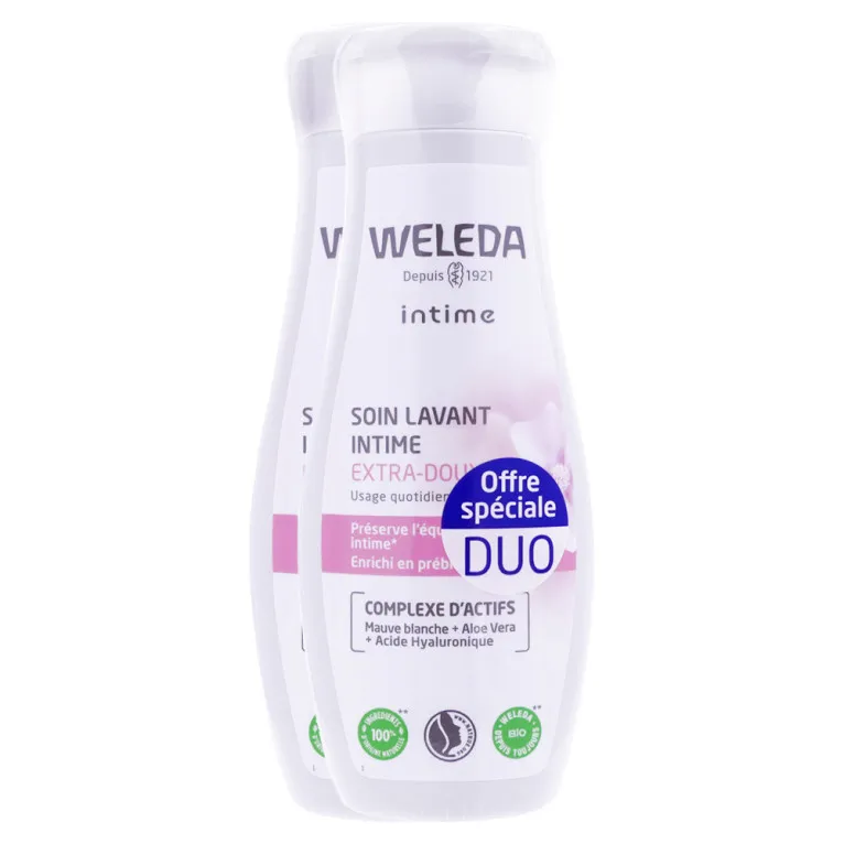 WELEDA SOIN LAVANT INTIME EXTRA DOUX BIO LOT DE 2X200ML