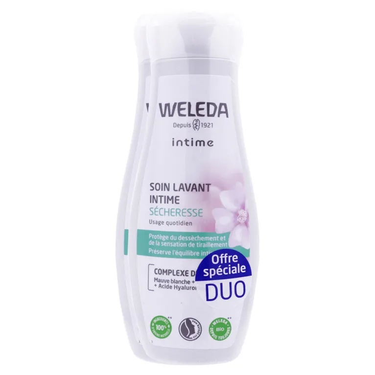 WELEDA SOIN LAVANT INTIME SÉCHERESSE BIO LOT DE 2X200ML