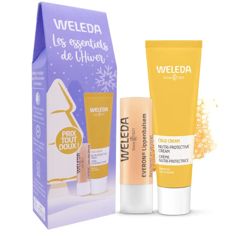 WELEDA LES ESSENTIELS HIVER STICK LÈVRES + COLD CREAM