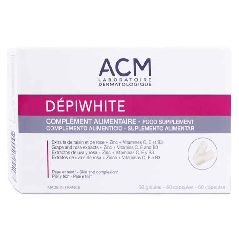 ACM DEPIWHITE COMPLÉMENT ALIMENTAIRE 60 GÉLULES