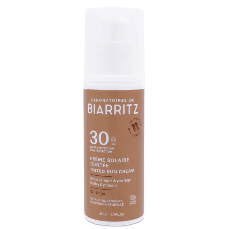 BIARRITZ CRÈME SOLAIRE TEINTÉE SPF30 02 BEIGE 50ML