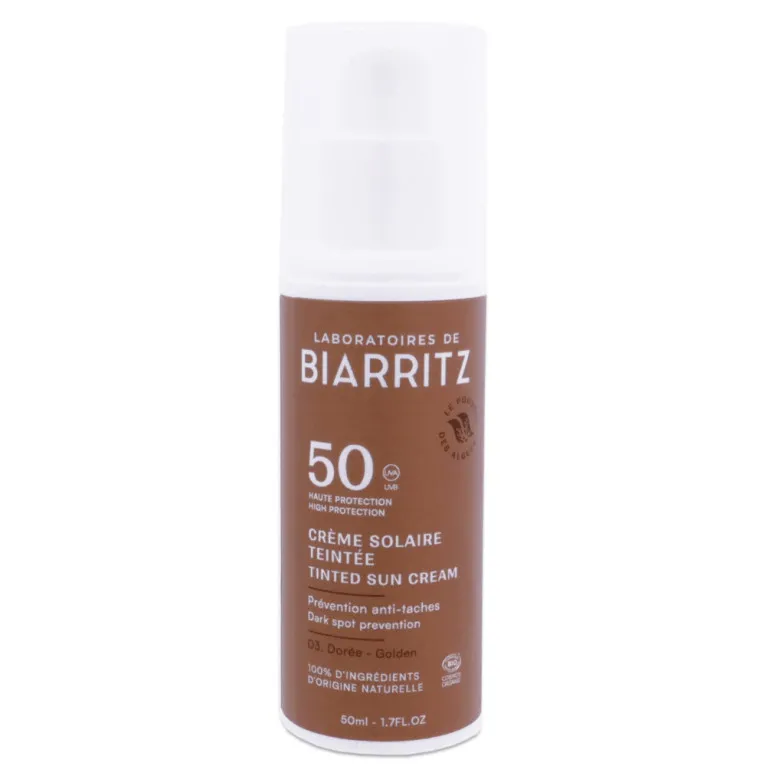 BIARRITZ CRÈME SOLAIRE TEINTÉE SPF50 03 DORÉE 50ML
