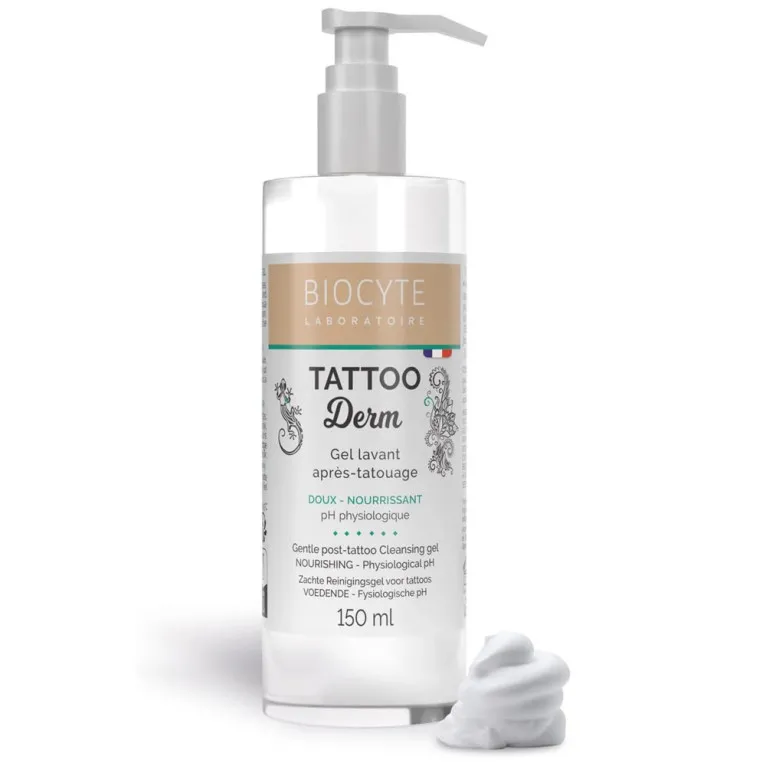 BIOCYTE TATTOO DERM GEL LAVANT APRÈS TATOUAGE 150ML