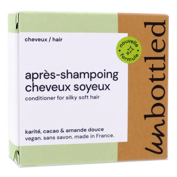 UNBOTTLED APRES SHAMPOING CHEVEUX SOYEUX VEGAN SANS SAVON 50G