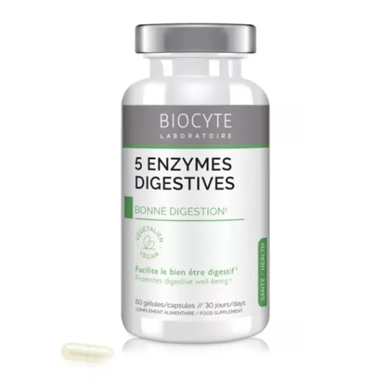 BIOCYTE 5 ENZYMES DIGESTIVES 60 GELULES