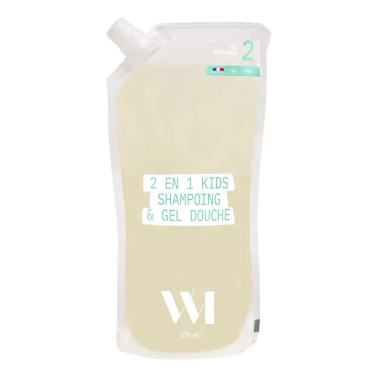 WHATMATTERS 2 EN 1 KIDS SHAMPOING & GEL DOUCHE ECO RECHARGE 570ML