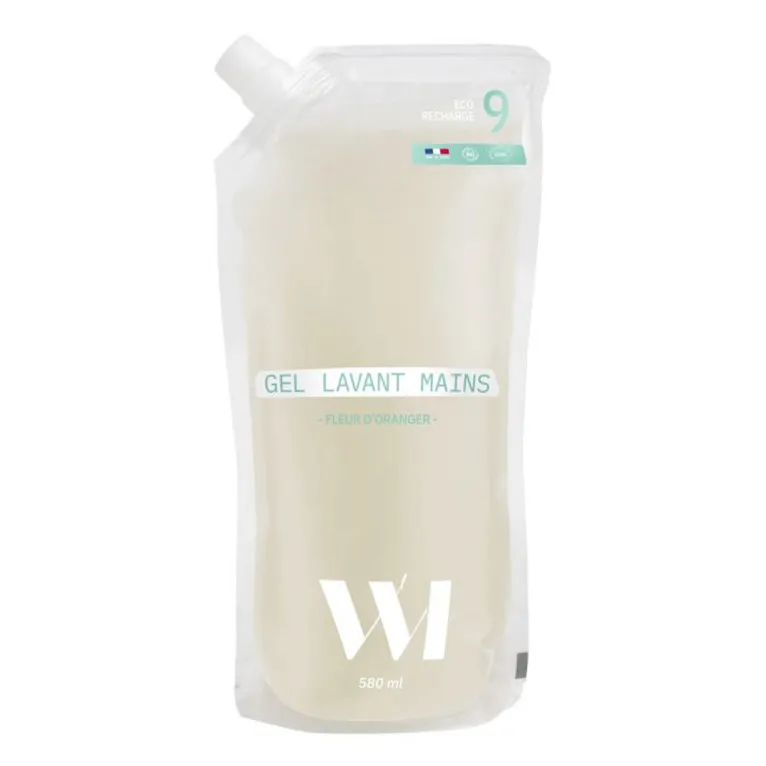 WHATMATTERS GEL LAVANT MAINS FLEUR D'ORANGER ECO RECHARGE 580ML