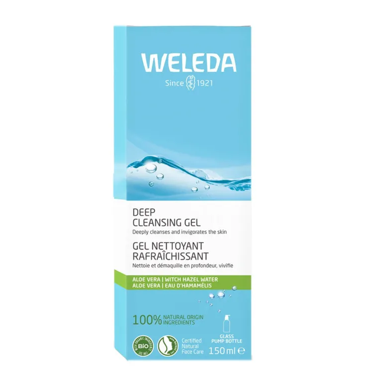 WELEDA GEL NETTOYANT RAFRAICHISSANT BIO ALOE VERA 150ML