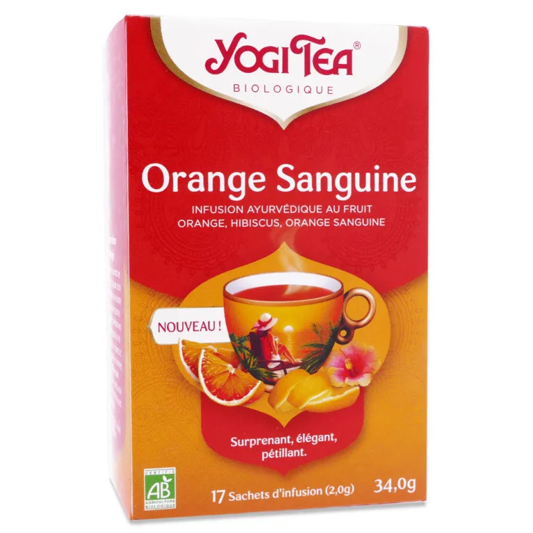 YOGI TEA BIO ORANGE SANGUINE 17 SACHETS D'INFUSION