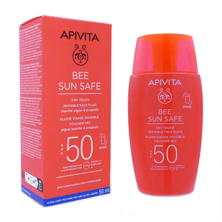 APIVITA BEE SUN SAFE FLUIDE INVISIBLE ULTRA LÉGÈRE SPF50 50ML