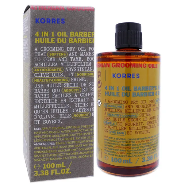 KORRES HOMME HUILE DU BARBIER 4 EN 1 100ML