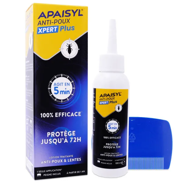 APAISYL XPERT PLUS ANTI POUX LOTION 100ML + PEIGNE