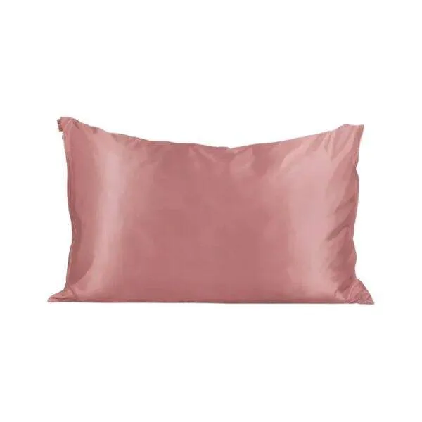 KITSCH TAIE D'OREILLER EN SATIN - TERRACOTTA