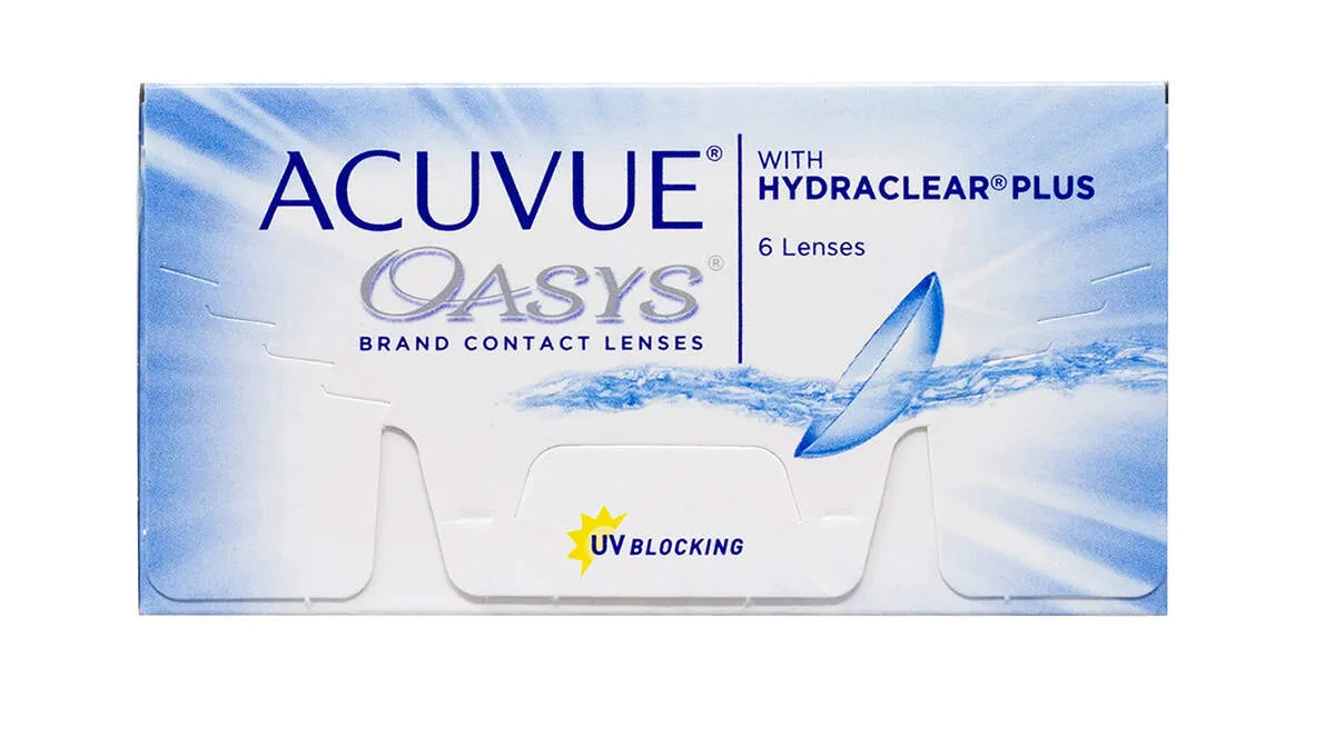 Acuvue Oasys With Hydraclear Plus Lentilles Bi-mensuelles  Boite de 6 Lentilles