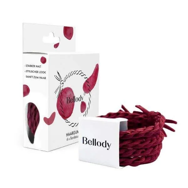 Bellody Original Hair Ties Bordeaux red