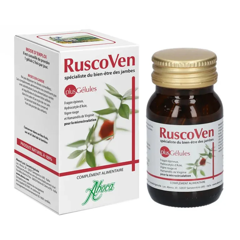 ABOCA RUSCOVEN BIEN ETRE JAMBES 50 GELULES
