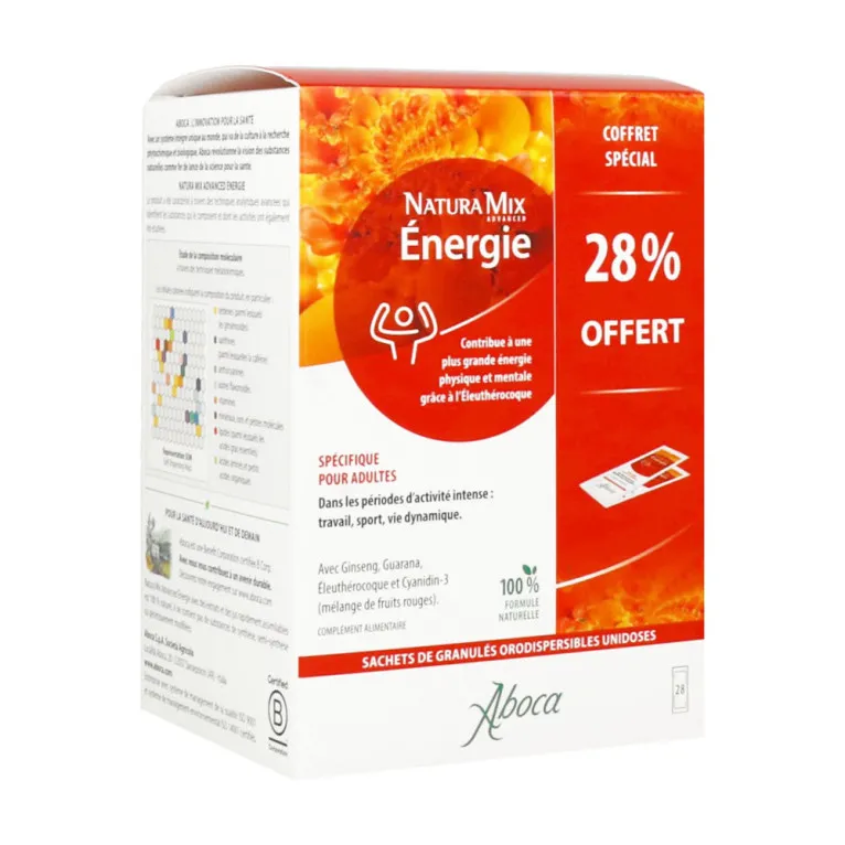 ABOCA NATURA MIX ENERGIE 28 SACHETS