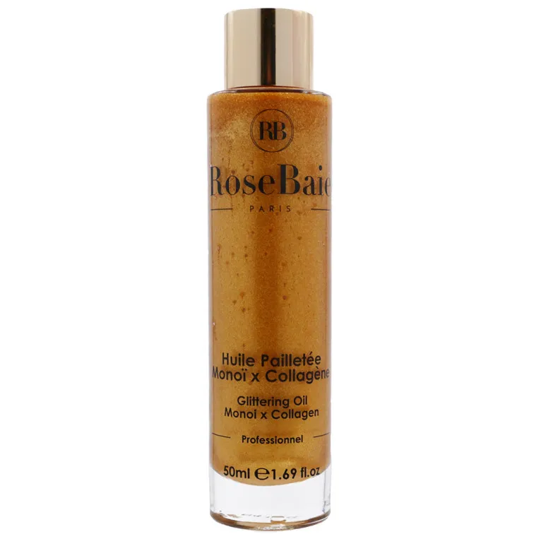 ROSE BAIE HUILE PAILLETÉE MONOÏ X COLLAGÈNE 50ML