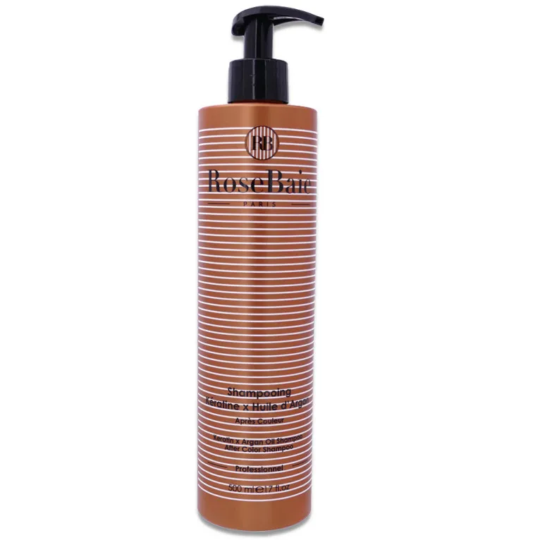 ROSE BAIE SHAMPOOING APRÈS COULEUR KERATINE HUILE D'ARGAN 500ML