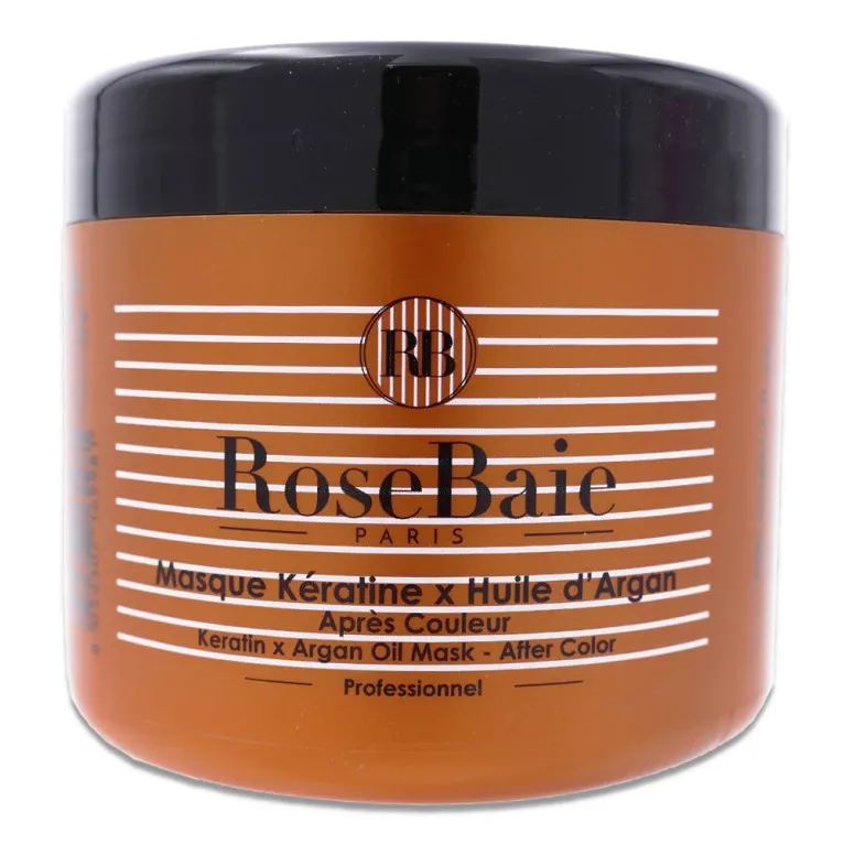 ROSE BAIE MASQUE APRÈS COULEUR KERATINE HUILE D'ARGAN 500ML