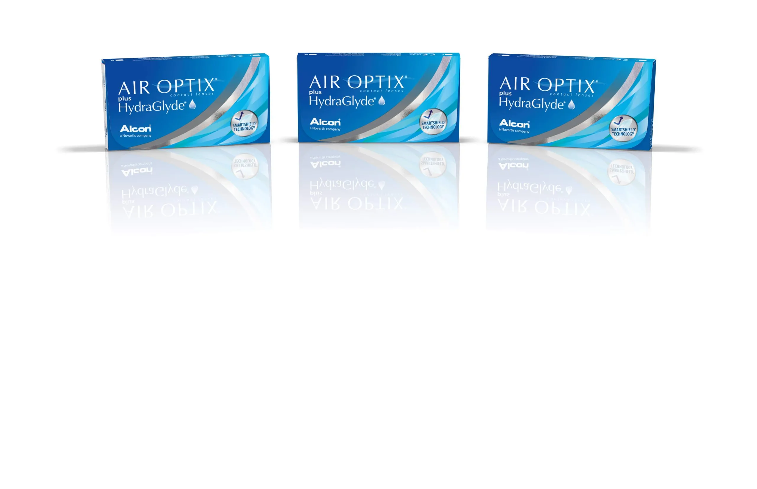 Air Optix Plus Hydraglyde Lentilles Mensuelles  Boite de 6 Lentilles. Lentilles mensuelles Air-Optix