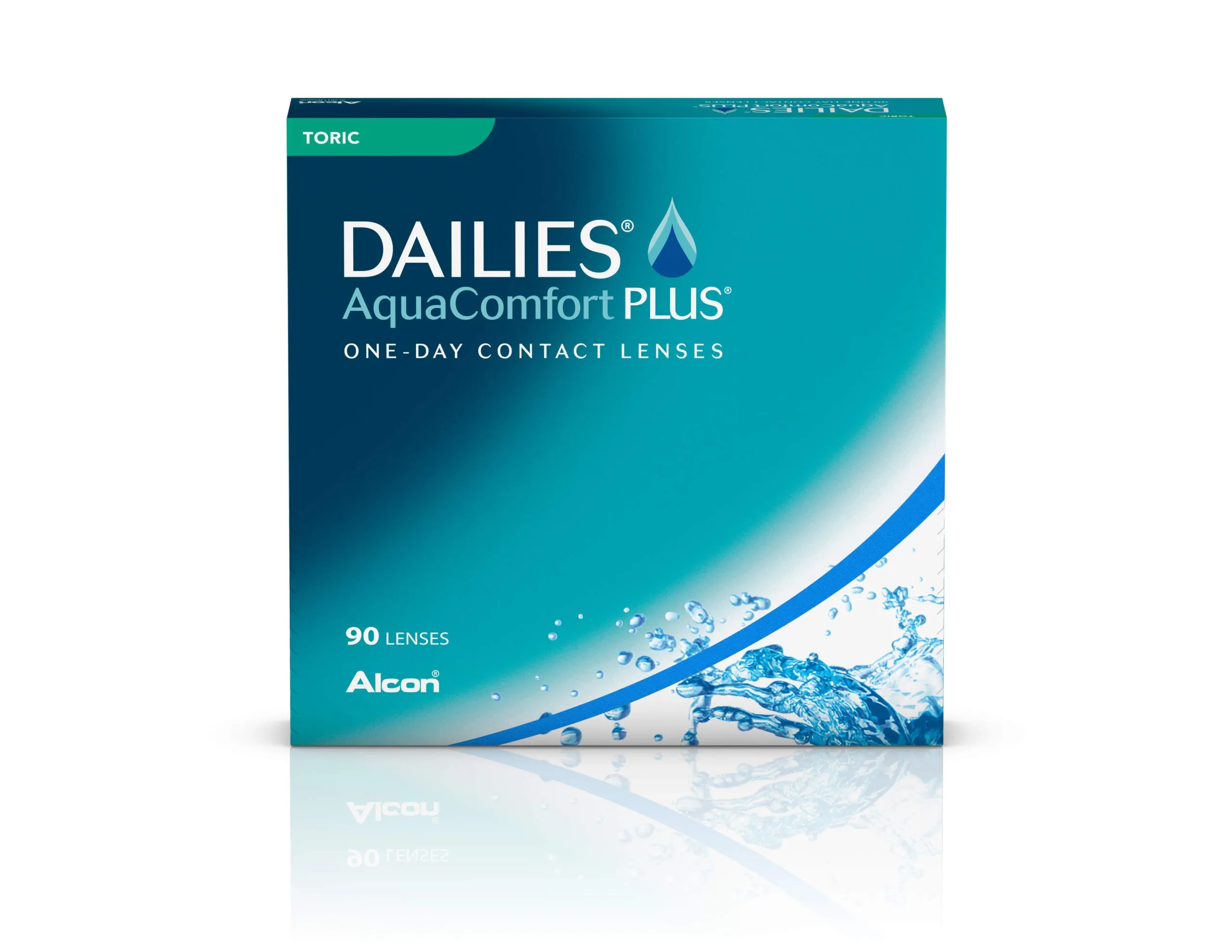 Dailies Aqua Comfort Plus pour astigmatisme paquet de 90 lentilles journalières Lentilles de contact en paquet de 90