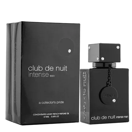ARMAF Club De Nuit Intense Perfume Oil Homme - Bergamot, Rose, Musk and Vanilla Oil Perfume 18ml 0.60 Fl Oz