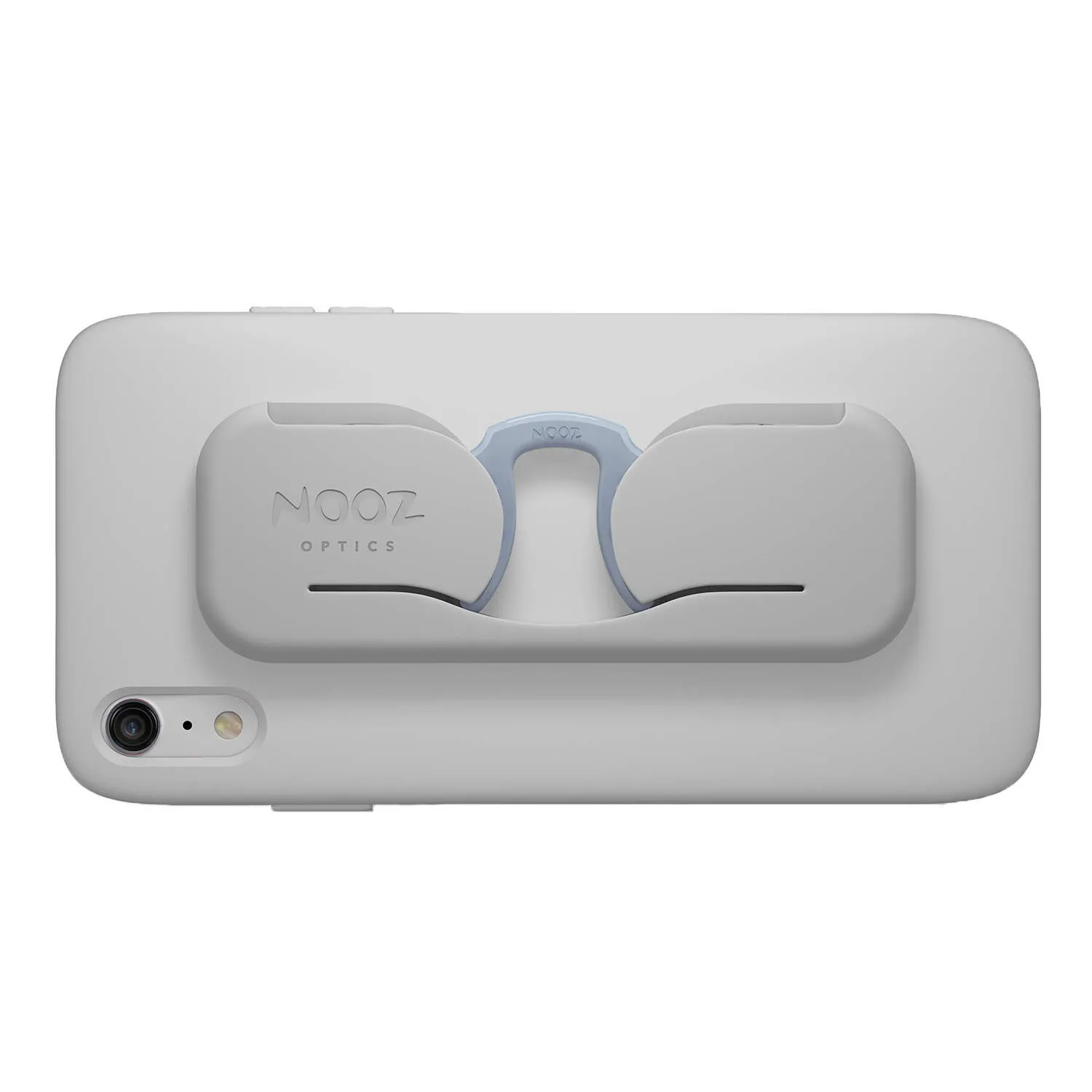 NOOZ rectangulaire argent à placer sur la coque du téléphone