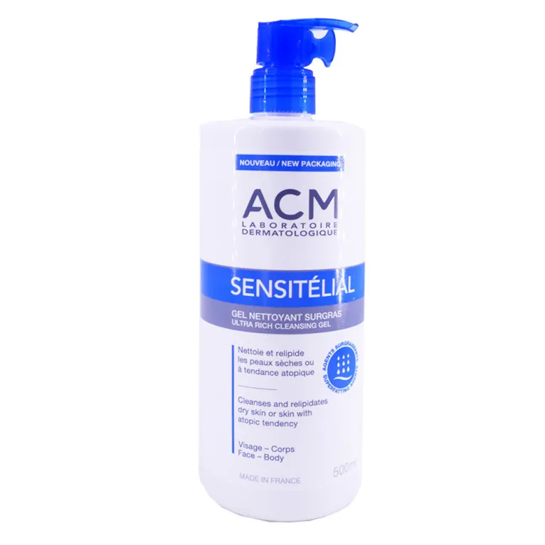 ACM SENSITELIAL GEL NETTOYANT SURGRAS 500ML