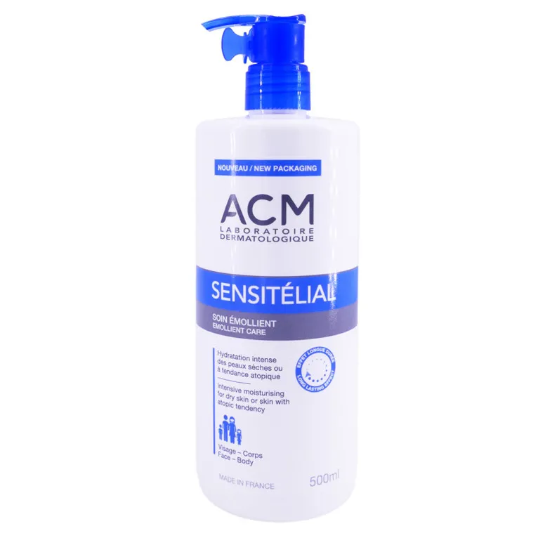 ACM SENSITEAL SOIN EMOLLIENT VISAGE ET CORPS 500ML