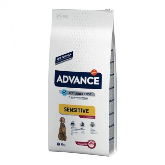 Advance Sensitive pour chiens adutes avec agneau et riz 12kg