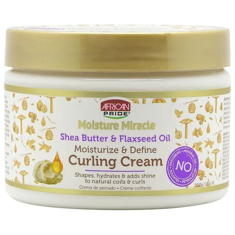 African Pride Shea Butter & Flaxseed Oil Curling Cream 340g