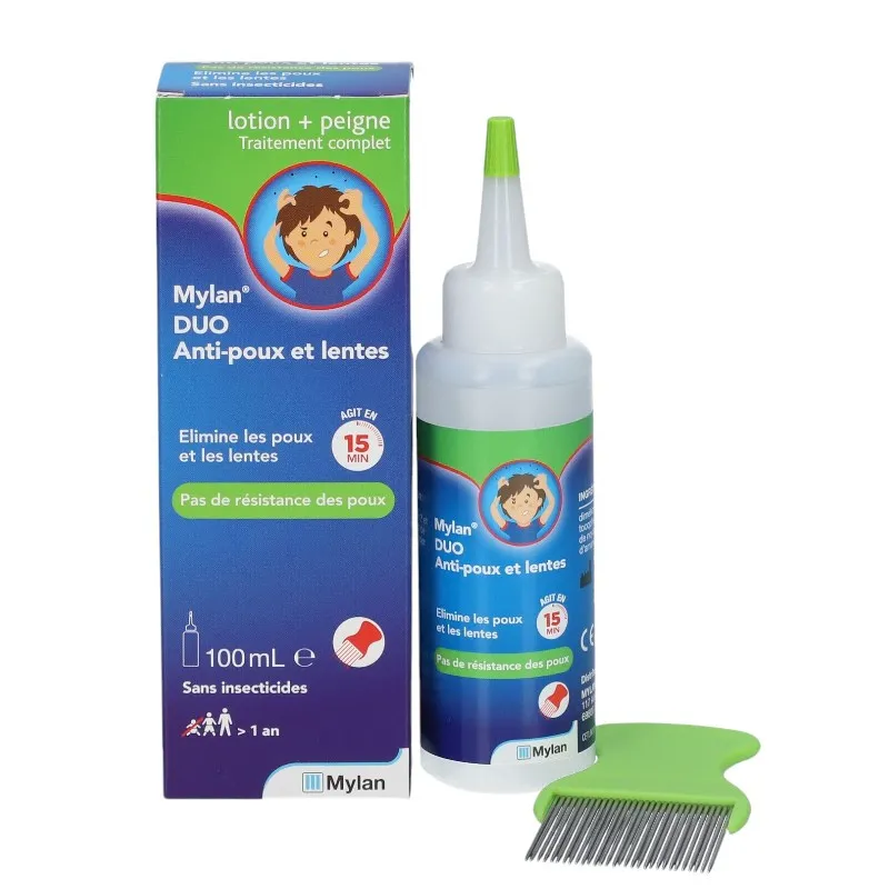 Anti-poux Duo Mylan Avec Peigne - 100ml