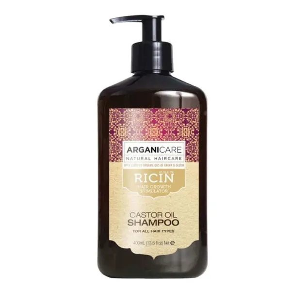 ARGANICARE HUILE DE RICIN SHAMPOING CROISSANCE 400ML