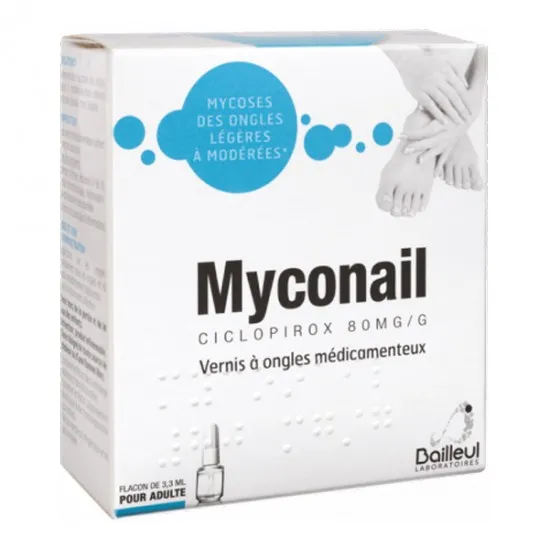 Bailleul Myconail vernis à ongles 80mg - 3,3ml