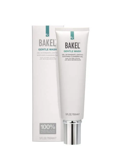 Bakel Gentle Wash, gel nettoyant apaisant (visage, yeux, paupière, lèvres, cou et décolleté), 150 ml